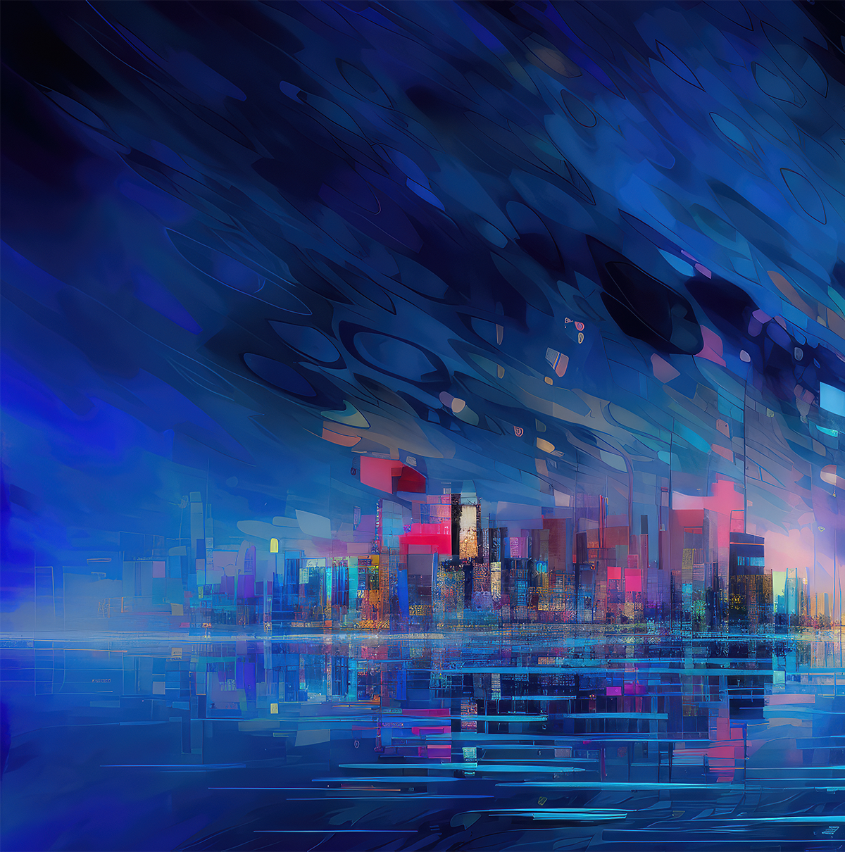 decorative blue image