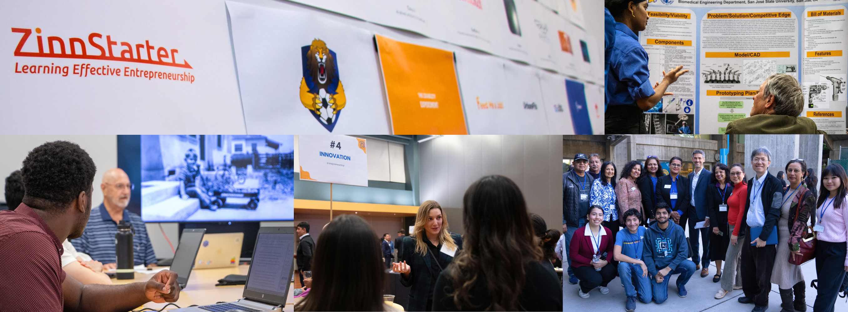 students and faculty at various SVCE events at SJSU