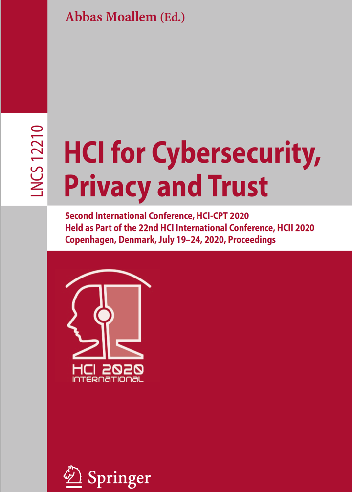 HCI for Cybersecurity and Trusy 2020 HCI for Cybersecurity and Trusy 2020