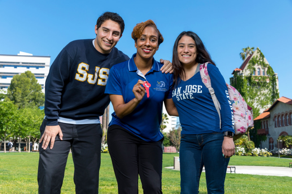 SJSU students and staff member.