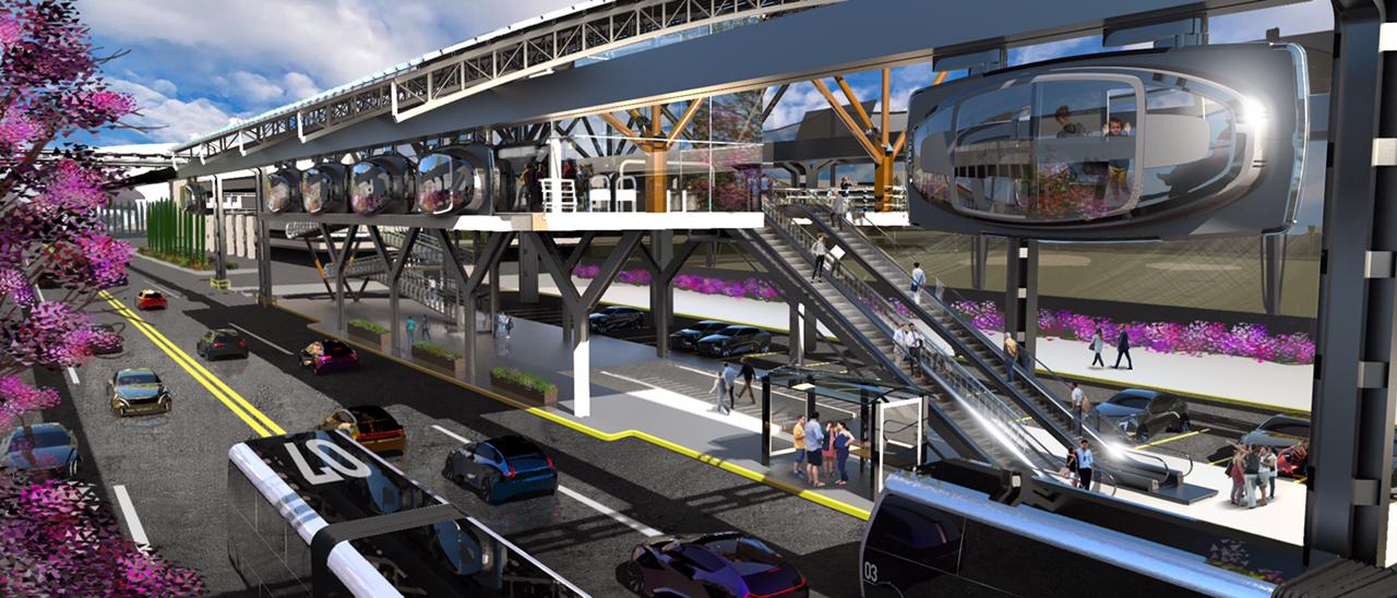 Rendering of Station Transportation Hub