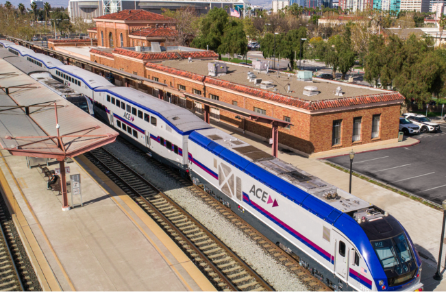 ACE Train at San Jose Diridon Station